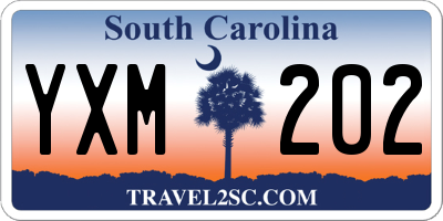SC license plate YXM202