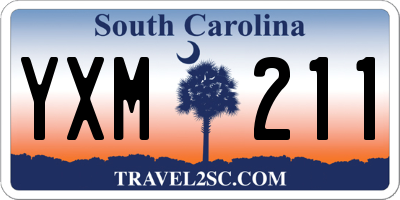 SC license plate YXM211