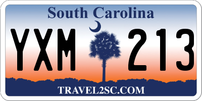 SC license plate YXM213