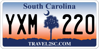 SC license plate YXM220