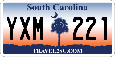 SC license plate YXM221