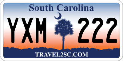 SC license plate YXM222