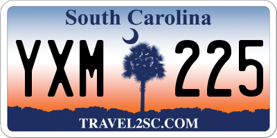 SC license plate YXM225