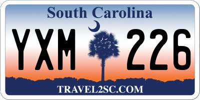 SC license plate YXM226