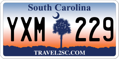 SC license plate YXM229