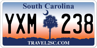 SC license plate YXM238