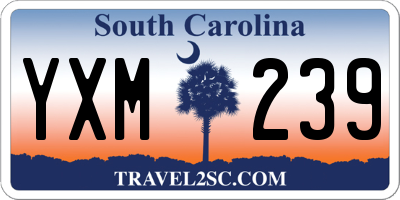 SC license plate YXM239