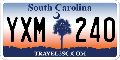 SC license plate YXM240