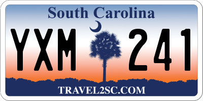 SC license plate YXM241