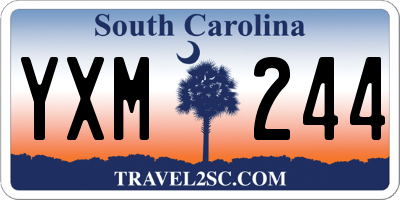 SC license plate YXM244