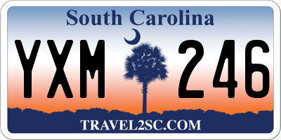 SC license plate YXM246