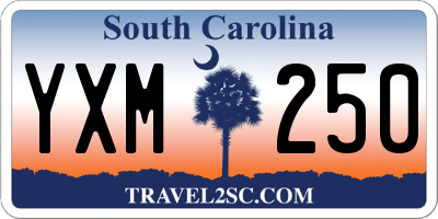 SC license plate YXM250