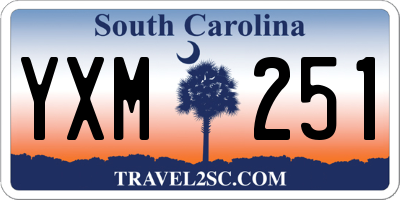 SC license plate YXM251