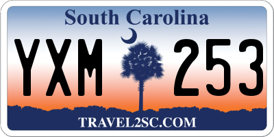 SC license plate YXM253
