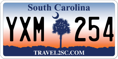 SC license plate YXM254