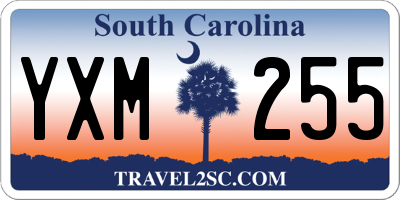 SC license plate YXM255