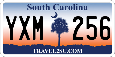 SC license plate YXM256