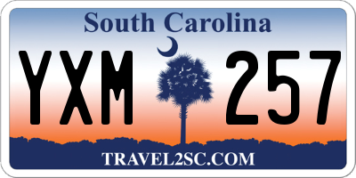 SC license plate YXM257