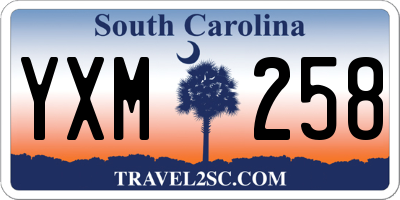 SC license plate YXM258