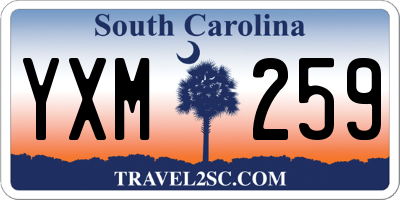 SC license plate YXM259