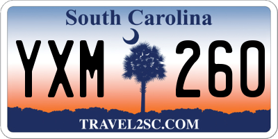 SC license plate YXM260