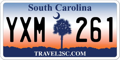 SC license plate YXM261