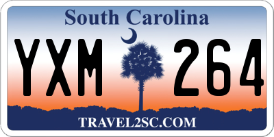 SC license plate YXM264