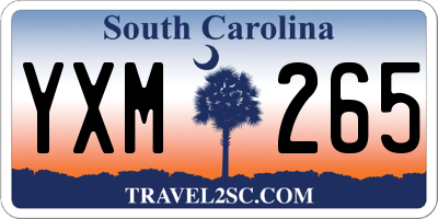 SC license plate YXM265