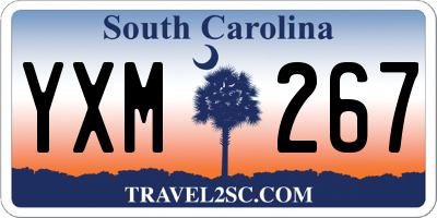 SC license plate YXM267