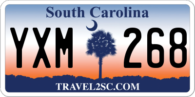 SC license plate YXM268