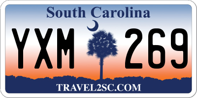 SC license plate YXM269