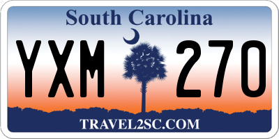 SC license plate YXM270