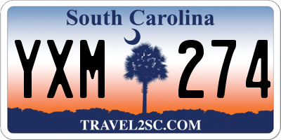 SC license plate YXM274