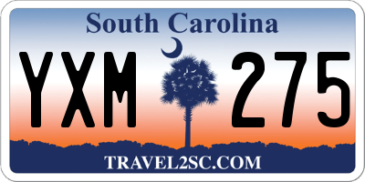 SC license plate YXM275