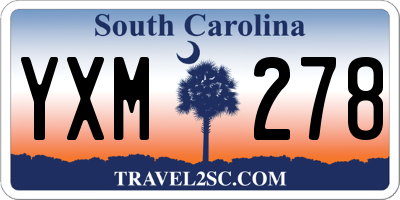 SC license plate YXM278