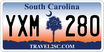 SC license plate YXM280
