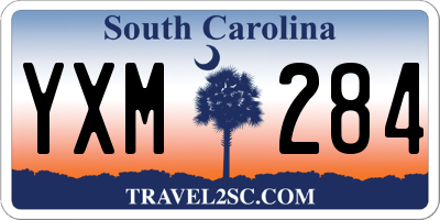 SC license plate YXM284