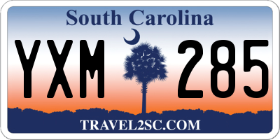 SC license plate YXM285
