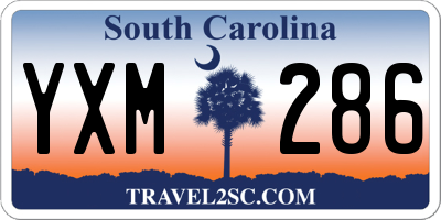 SC license plate YXM286