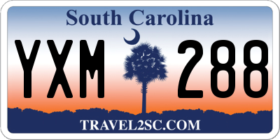 SC license plate YXM288