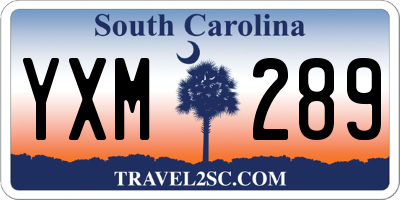 SC license plate YXM289