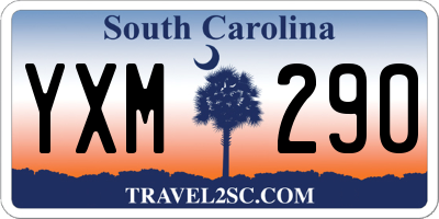 SC license plate YXM290