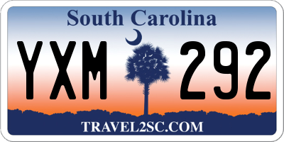 SC license plate YXM292