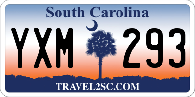 SC license plate YXM293