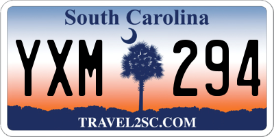 SC license plate YXM294