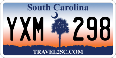 SC license plate YXM298