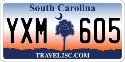 SC license plate YXM605