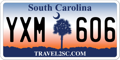 SC license plate YXM606