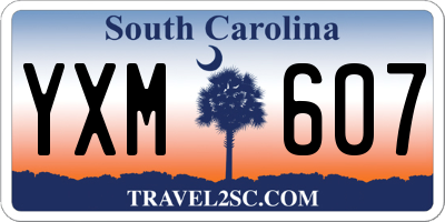 SC license plate YXM607