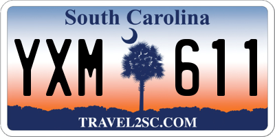 SC license plate YXM611